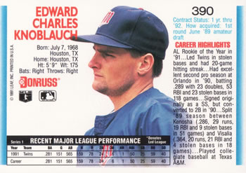Chuck Knoblauch  baseball card collectible - Main Image 2