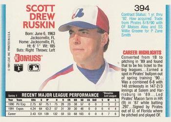 Scott Ruskin  baseball card collectible - Main Image 2