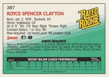 Royce Clayton  baseball card collectible - Main Image 2