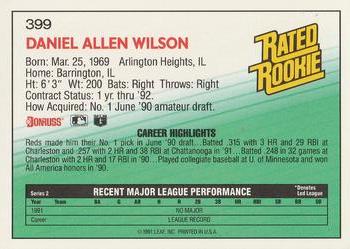 Dan Wilson  baseball card collectible - Main Image 2