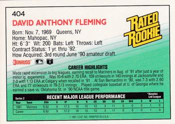 Dave Fleming  baseball card collectible - Main Image 2