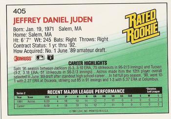 Jeff Juden  baseball card collectible - Main Image 2