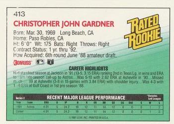 Chris Gardner  baseball card collectible - Main Image 2