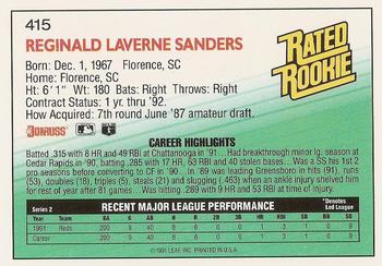 Reggie Sanders  baseball card collectible - Main Image 2