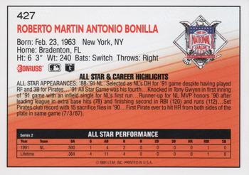 Bobby Bonilla  baseball card collectible - Main Image 2