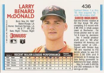 Ben McDonald  baseball card collectible - Main Image 2