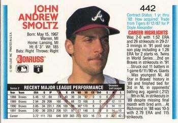 John Smoltz  baseball card collectible - Main Image 2