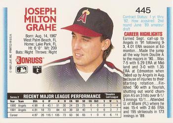 Joe Grahe  baseball card collectible - Main Image 2