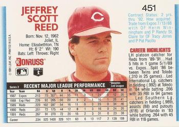 Jeff Reed  baseball card collectible - Main Image 2