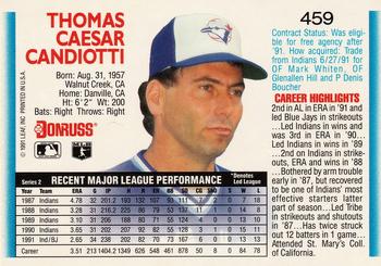 Tom Candiotti  baseball card collectible - Main Image 2