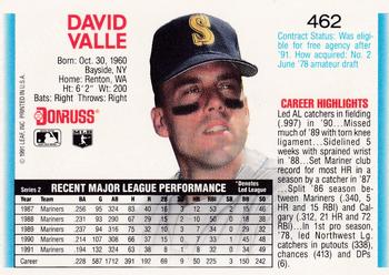 Dave Valle  baseball card collectible - Main Image 2