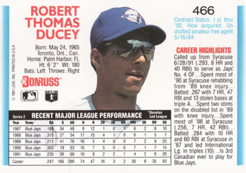 Rob Ducey  baseball card collectible - Main Image 2