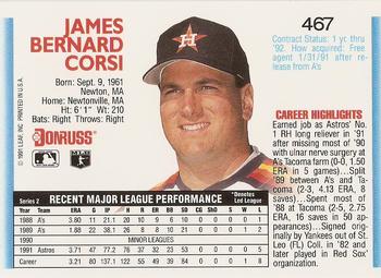 Jim Corsi  baseball card collectible - Main Image 2