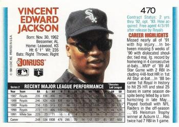 Bo Jackson  baseball card collectible - Main Image 2