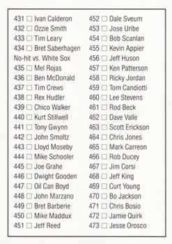 Checklist: 397-473  baseball card collectible - Main Image 2
