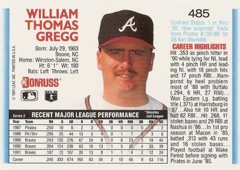 Tommy Gregg  baseball card collectible - Main Image 2