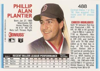 Phil Plantier  baseball card collectible - Main Image 2