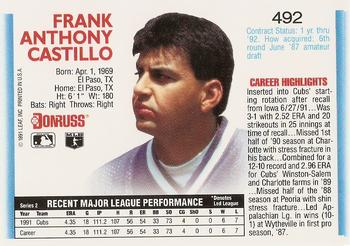 Frank Castillo  baseball card collectible - Main Image 2