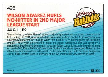 Wilson Alvarez  baseball card collectible - Main Image 2