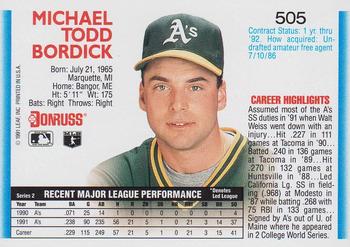Mike Bordick  baseball card collectible - Main Image 2