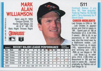 Mark Williamson  baseball card collectible - Main Image 2