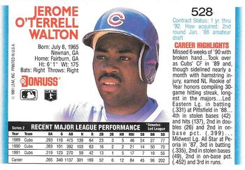 Jerome Walton  baseball card collectible - Main Image 2