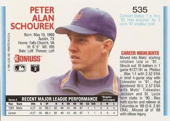 Pete Schourek  baseball card collectible - Main Image 2