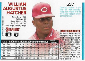 Billy Hatcher  baseball card collectible - Main Image 2