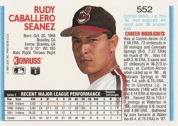 Rudy Seanez  baseball card collectible - Main Image 2