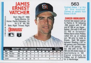 Jim Vatcher  baseball card collectible - Main Image 2