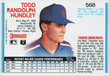 Todd Hundley  baseball card collectible - Main Image 2