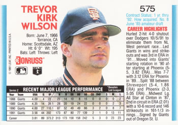 Trevor Wilson  baseball card collectible - Main Image 2