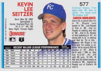 Kevin Seitzer  baseball card collectible - Main Image 2