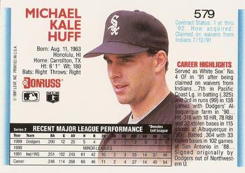 Mike Huff  baseball card collectible - Main Image 2