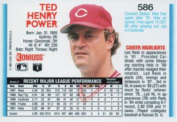 Ted Power  baseball card collectible - Main Image 2