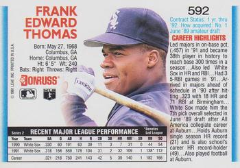 Frank Thomas  baseball card collectible - Main Image 2