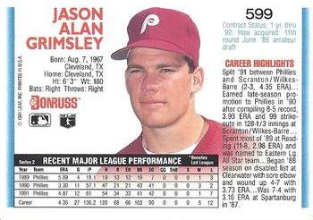 Jason Grimsley  baseball card collectible - Main Image 2