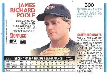 Jimmy Poole  baseball card collectible - Main Image 2
