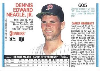 Denny Neagle  baseball card collectible - Main Image 2