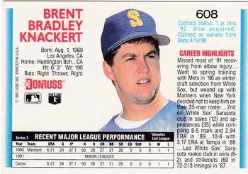 Brent Knackert  baseball card collectible - Main Image 2
