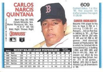 Carlos Quintana  baseball card collectible - Main Image 2