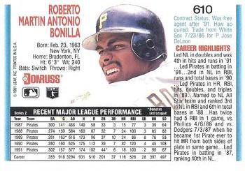 Bobby Bonilla  baseball card collectible - Main Image 2