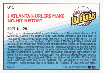 Alejandro Pena / Kent Mercker / Mark Wohlers  baseball card collectible - Main Image 2