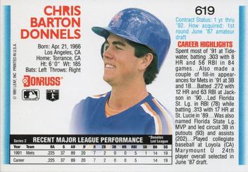Chris Donnels  baseball card collectible - Main Image 2