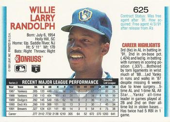 Willie Randolph  baseball card collectible - Main Image 2