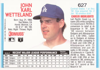 John Wetteland  baseball card collectible - Main Image 2