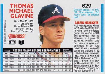 Tom Glavine  baseball card collectible - Main Image 2