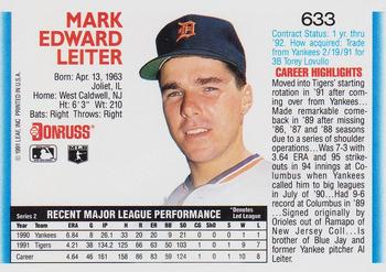 Mark Leiter  baseball card collectible - Main Image 2