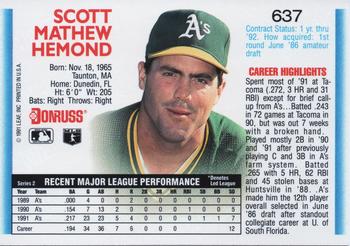 Scott Hemond  baseball card collectible - Main Image 2