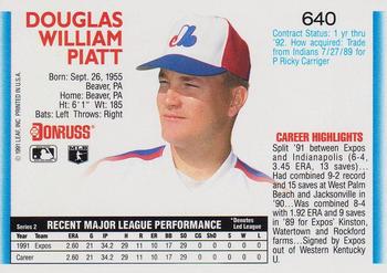 Doug Piatt  baseball card collectible - Main Image 2